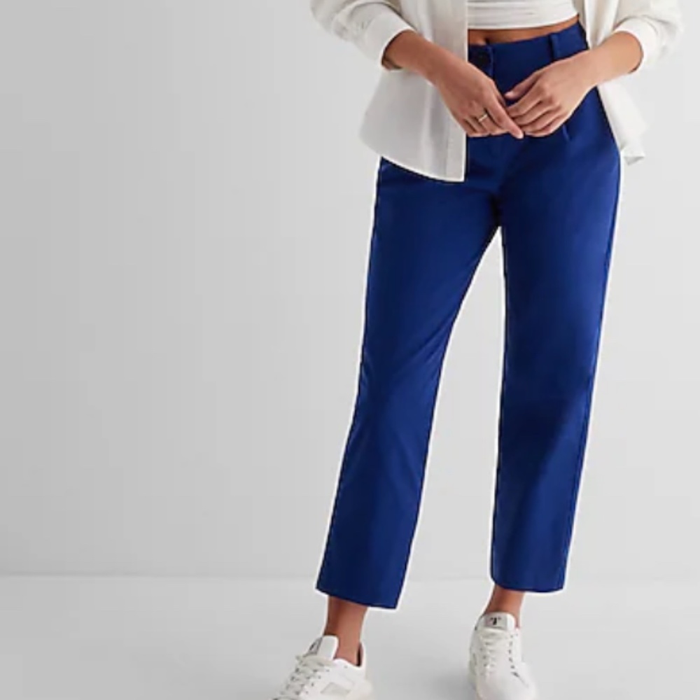 Express High Waisted Ankle Chino Pants